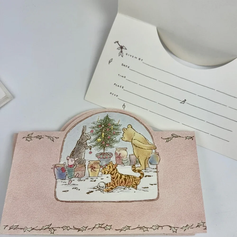 Vintage Winnie the Pooh‎ Birthday Party Invitations 19ct Michael & Co Disney